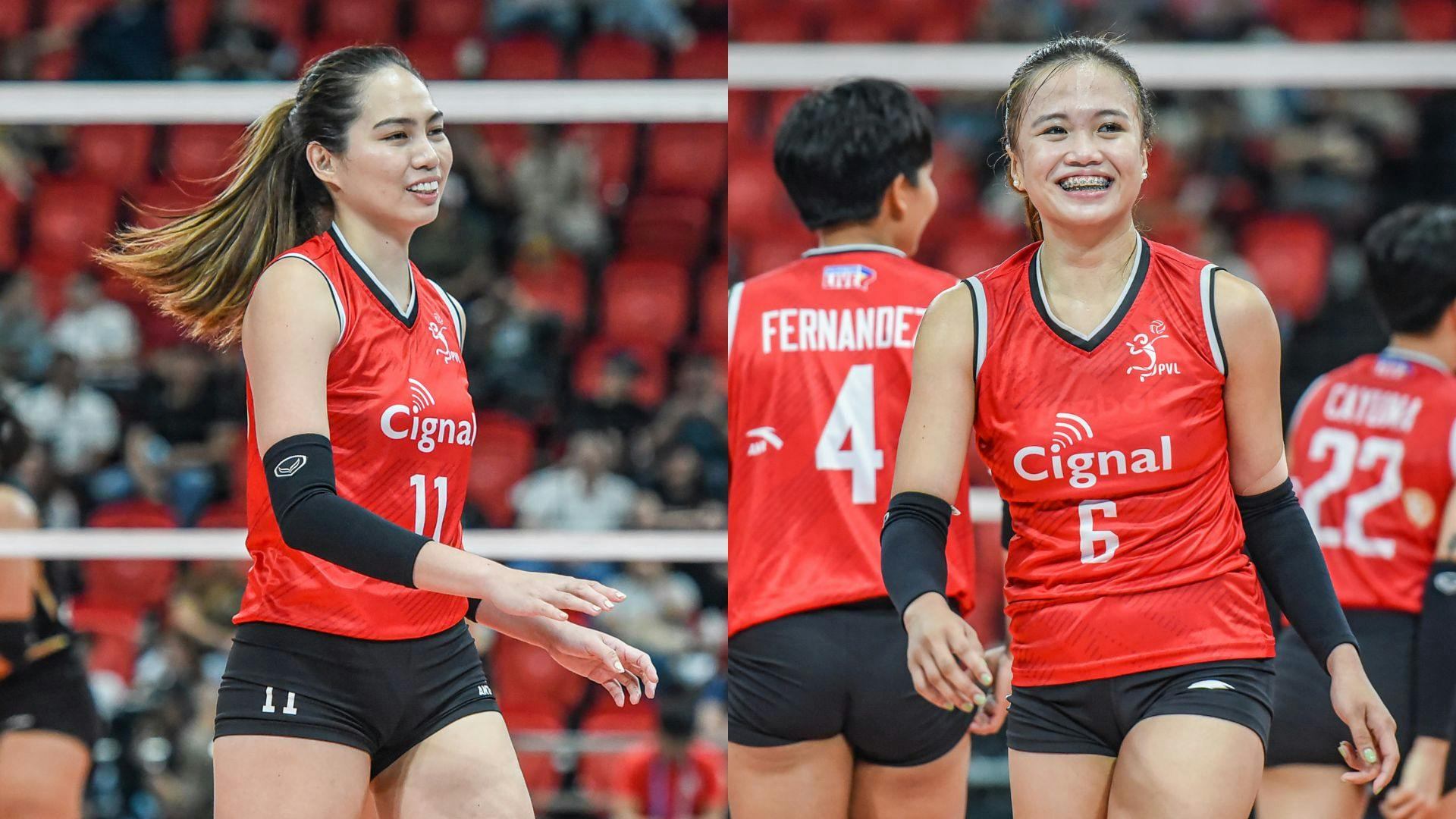 PVL: Jackie Acuña, Ishie Lalongisip make most of bigger duties for undermanned Cignal 